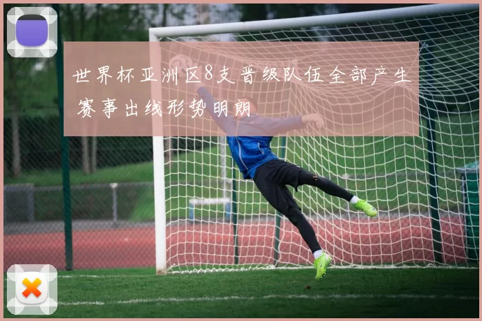 世界杯亚洲区8支晋级队伍全部产生 赛事出线形势明朗